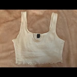 White cropped tank top sizeM